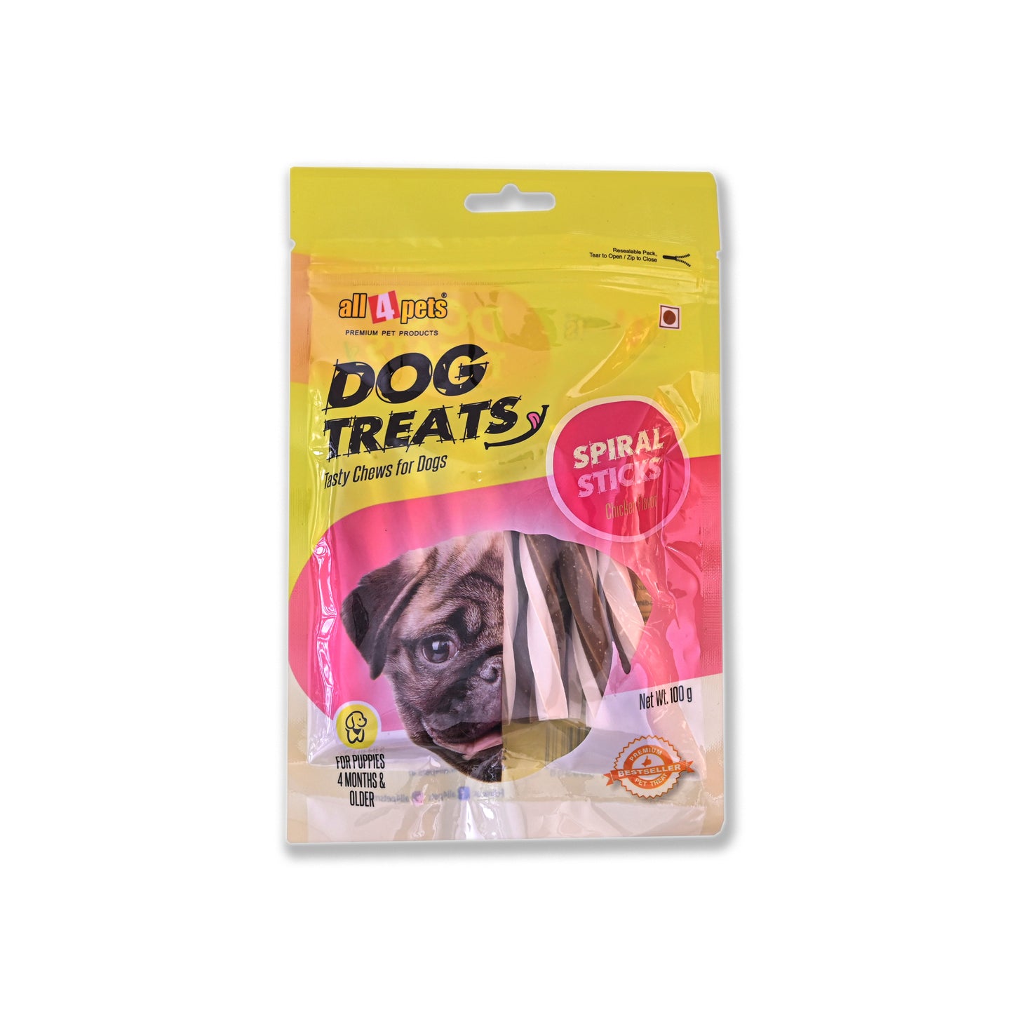 dog treats sprial sticks